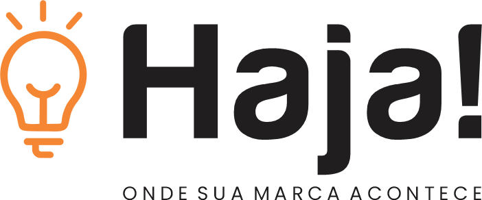Haja! Onde sua marca acontece Logotipo